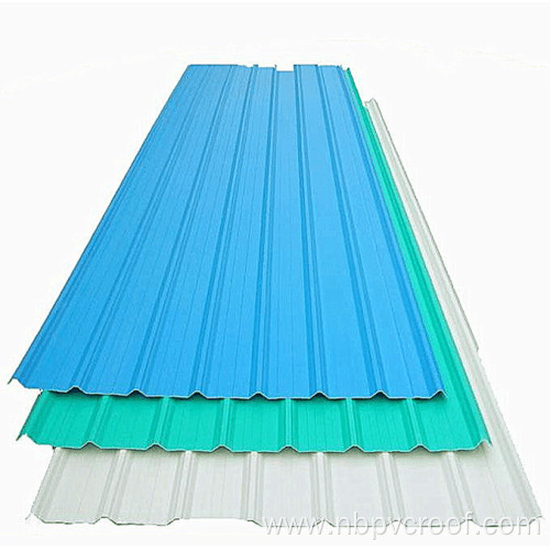 color pvc corrugated sheet blue roof tile price